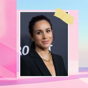 Как эффектно носить черный костюм: прием Меган Маркл, который стоит повторить