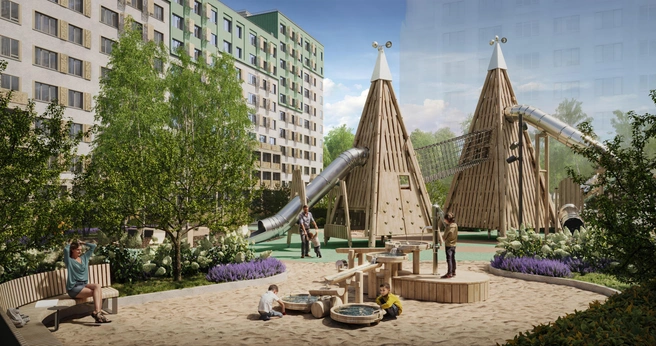 Дворы и территория комплекса | Источник: «Талан»