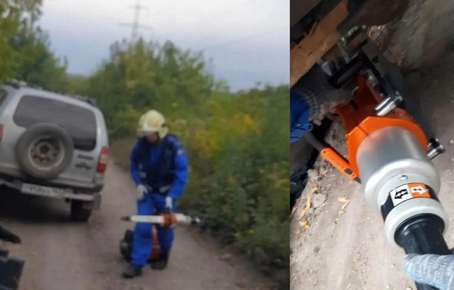 Погибшего из-под авто доставали спасатели | Источник: ПСС СО