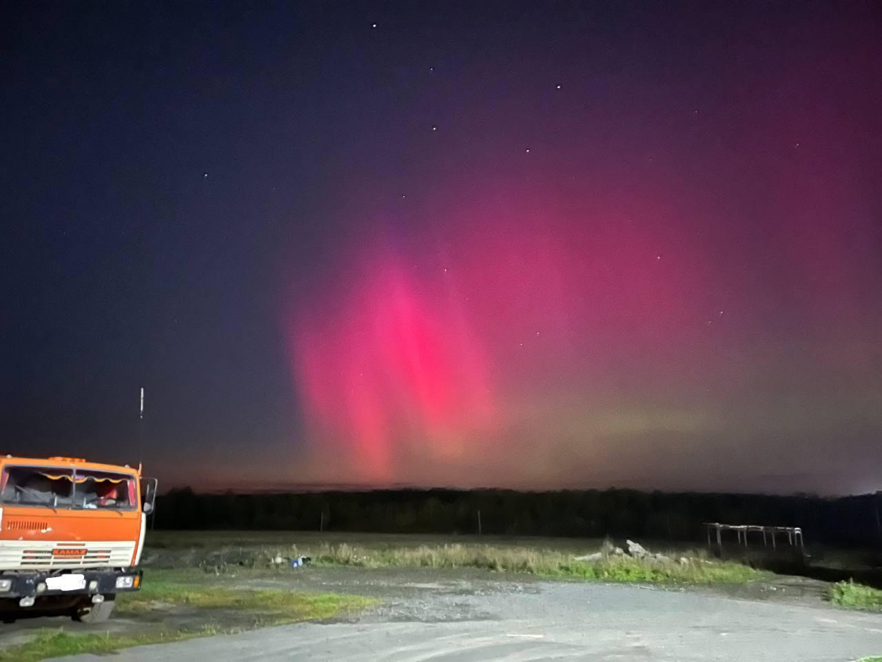 Полярное, северное сияние запечатлели на фото в Курганской области - 13  сентября 2023 - 45.ру