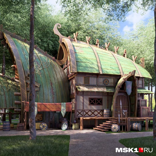 В парке «Дримвуд» в Измайловском лесу построят Динопарк | Источник: mos.ru / Предварительный проект благоустройства парка
