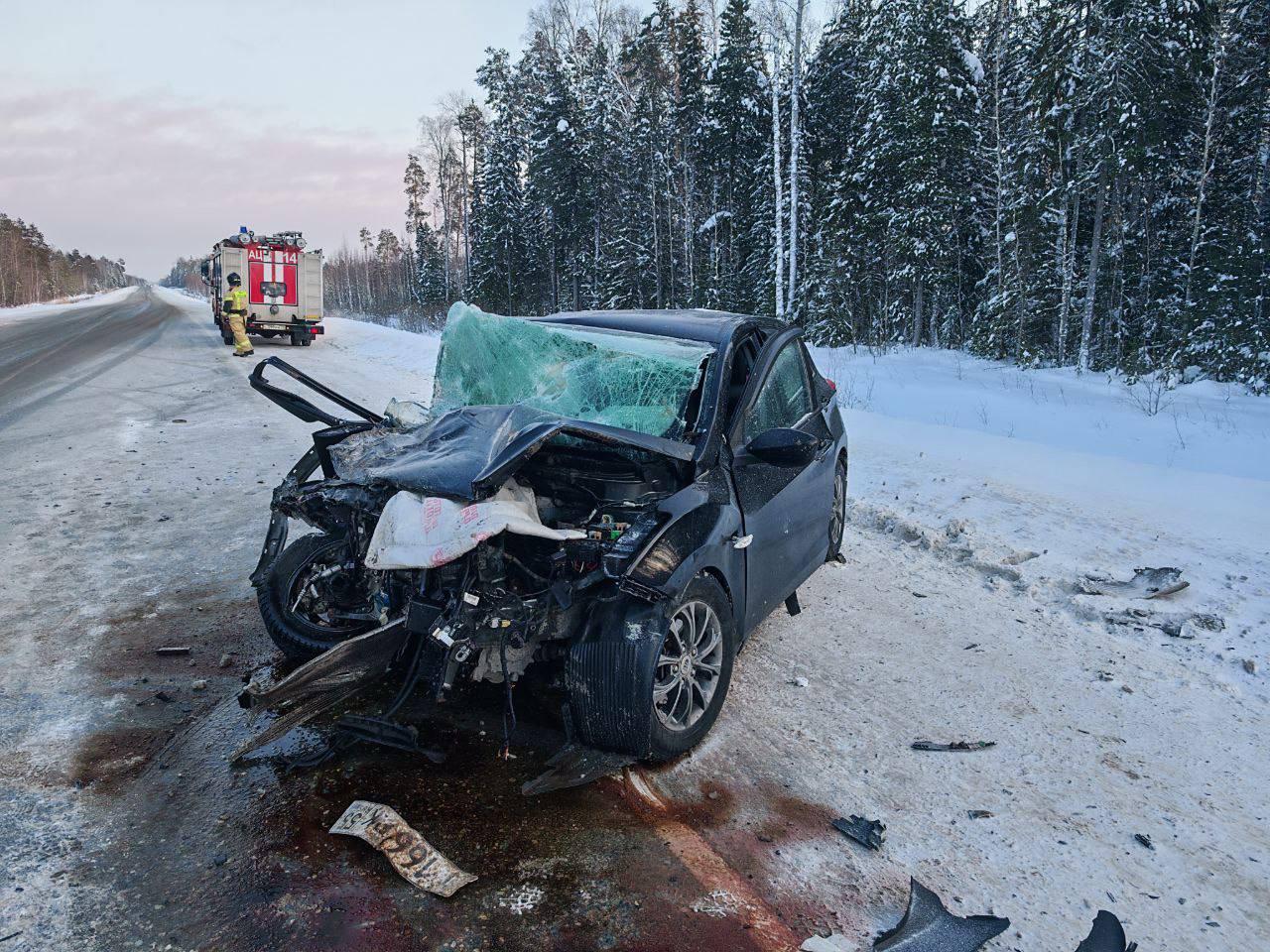 На трассе Тюмень — Ханты-Мансийск произошло смертельное ДТП