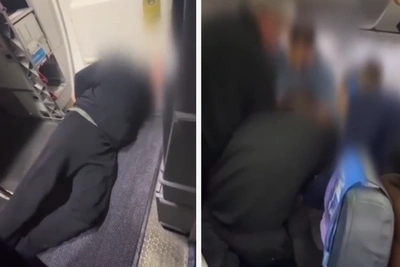 Дебошира в самолёте успокоили, обмотав скотчем