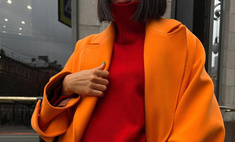 Оранжевый + красный — модное сочетание, которое поможет справиться с зимней хандрой