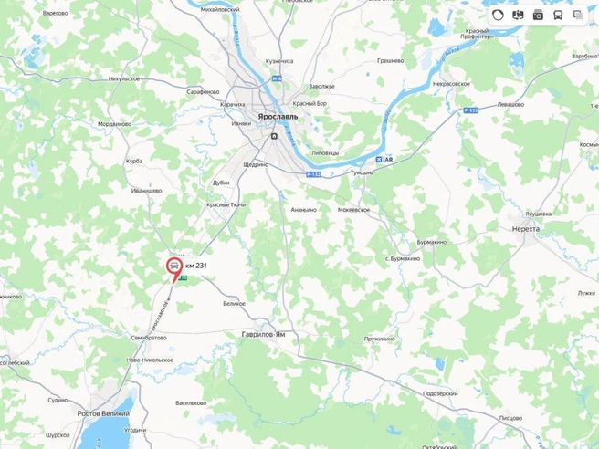 Отмечен участок, где введут ограничения | Источник: Яндекс.Карты