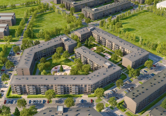 Готовность «Образцового квартала 16» составляет 75% | Источник: ООО «СЗ „ТЕРМИНАЛ-РЕСУРС“