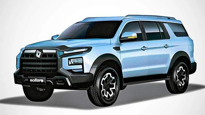 В эскизе нового внедорожника Sollers угадывается JAC JS9 | Источник: презентационные материалы компании Sollers