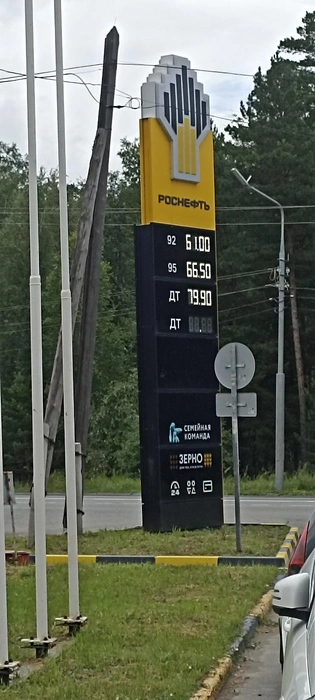 На заправке «Роснефть» на шоссе Тюнина | Источник: Анна Сарапульцева / 45.RU