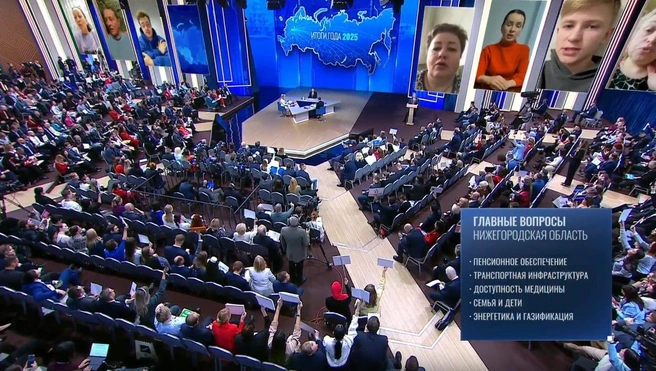 Нижегородцы отправили сотни обращений на прямую линию Владимира Путина | Источник: Мск1.ру | Новости / Vk.com