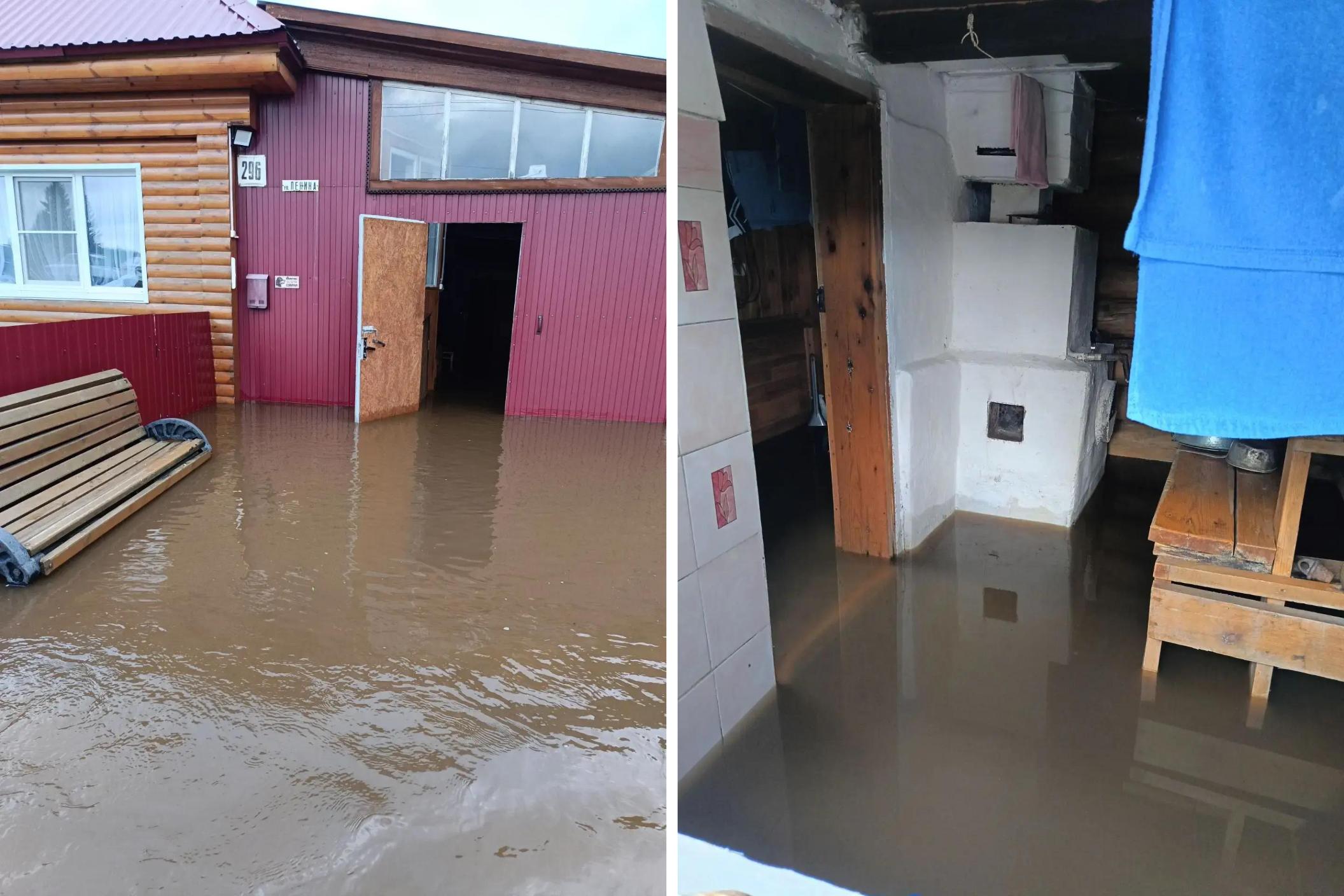 «Открыли плотину, настоящий коллапс»: в Верхнем Уфалее вода хлынула в дома и на участки