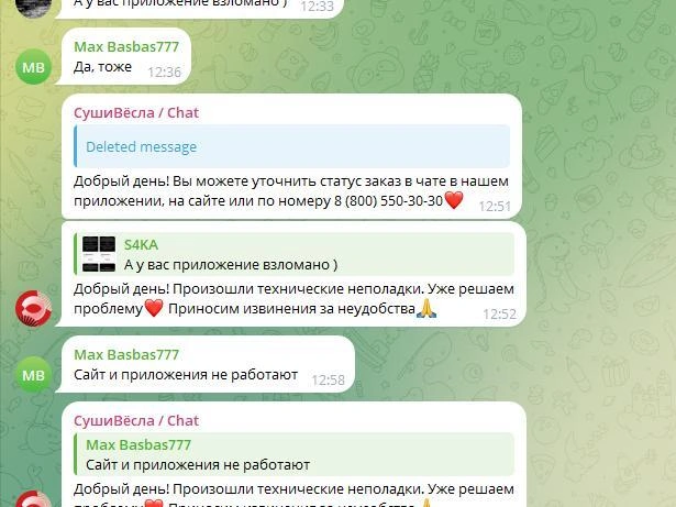 Часть сообщений удалось заскринить до их удаления | Источник: скриншот t.me