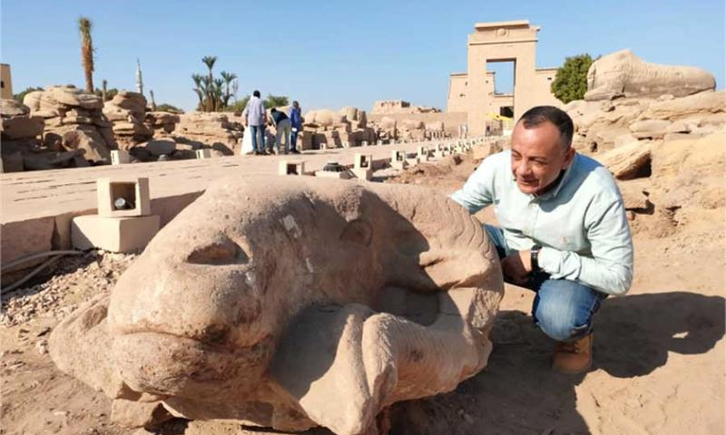В Египте обнаружены необычные сфинксы