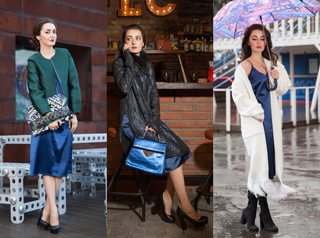 Базовый гардероб: 5 модных образов с платьем-комбинацией
