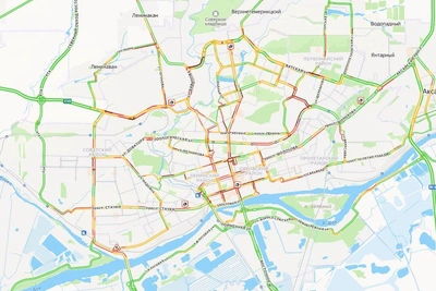 Снегопад вызвал 10-балльные пробки в Ростове