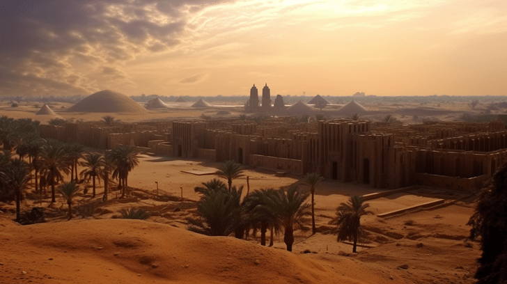 Космический мираж: как затерянный в пустыне город Убар стал легендой