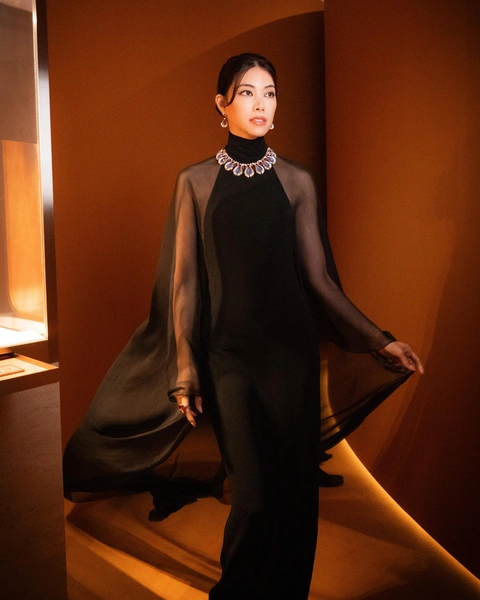 Хикари Мори на вечере Bvlgari в Токио | Источник: Gabriel de la Chapelle