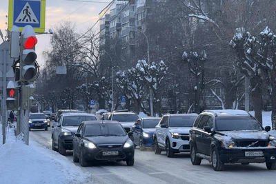 Рязань утром 9 февраля парализована плотными пробками