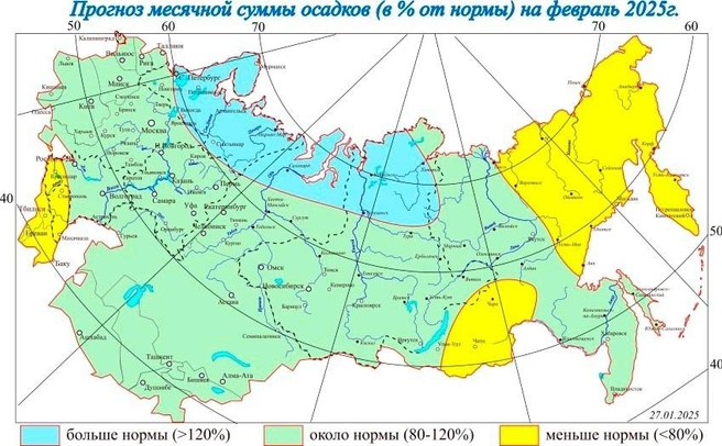 Осадков тоже будет больше | Источник: Северное УГМС