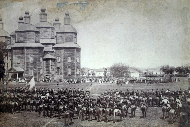 Воскресенский войсковой собор, 1868 год  | Источник: pastvu.com