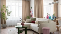 Дофаминовый интерьер: квартира 87 м² с ярким декором в Ростове-на-Дону