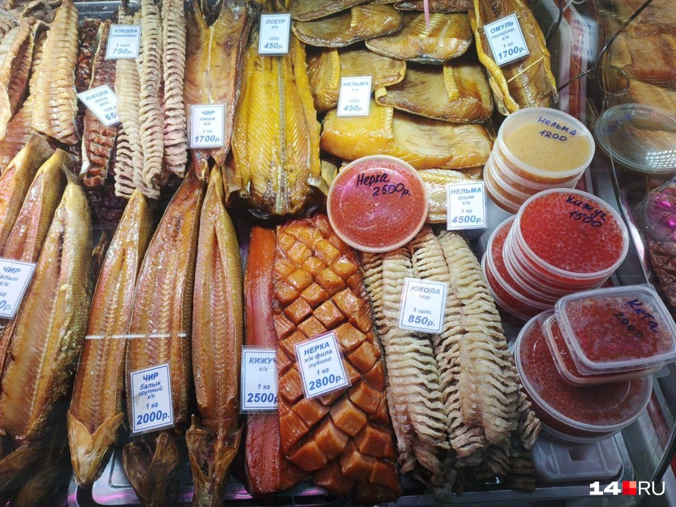 Икра нерки и кижуча немного дороже по цене | Источник: Надежда Ефимова / 14.RU