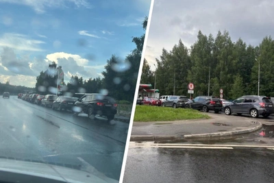 Огромные очереди на АЗС в Ярославле: фото и видео