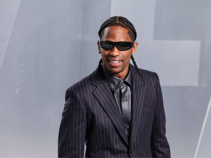 Трэвис Скотт на вечеринке Vanity Fair после «Оскара».