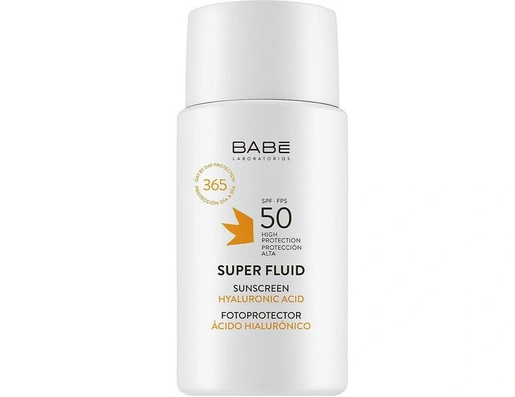 Солнцезащитный суперфлюид для лица BABE Laboratorios с защитой SPF-50, 50 мл