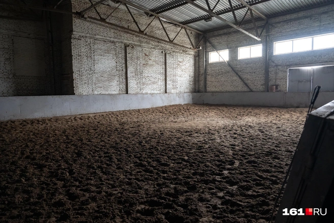 Здесь происходит заездка лошадей. Местные называют это место «предманежник» или «бочка» | Источник: Евгений Вдовин / 161.RU