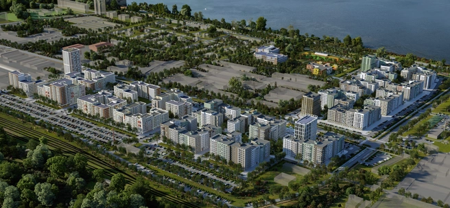На месте старых складов появится жилой проект, который даст новый импульс к развитию локации | Источник: «Железно»