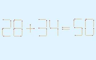 Тест на математическую интуицию: передвиньте 1 спичку, чтобы уравнение стало верным