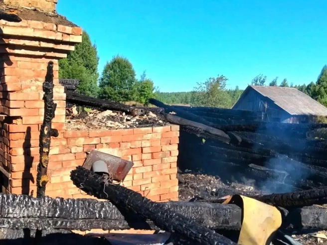 Последствия пожара в селе Прозорово | Источник: СУ СК России по Ярославской области / Max