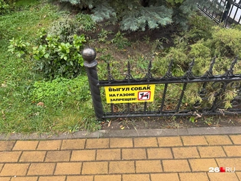 Еще одна запрещающая табличка | Источник: Дарья Гранкина / 26.RU