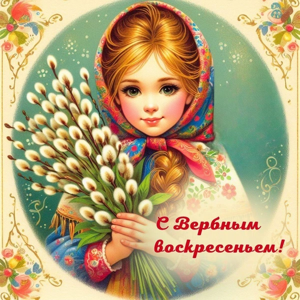 Красивые открытки с Вербным воскресеньем для родителей, бабушек и дедушек, свекрови, подруг — в общем, всех | parents.ru