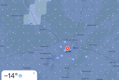 Снегопад в Кургане продлится до вечера