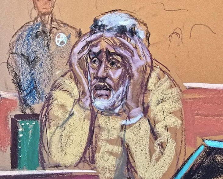 Портрет Комбса в зале суда