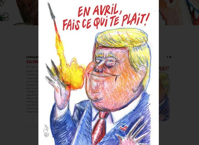 Charlie Hebdo опубликовал карикатуру на Трампа | ya62.ru