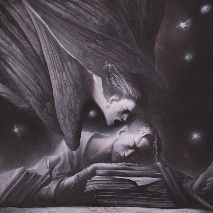 Егор Кошелев. «Вставай!». 2025. Холст, масло | Источник: пресс-служба выставки