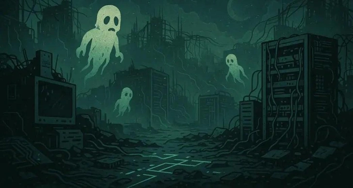 Как иронично, что для теории мертвого интернета мы выбрали ИИ-картинку. | Источник: AI / Соцсети