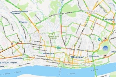 Volgograd Roads Paralyzed by 10-Point Traffic Jams