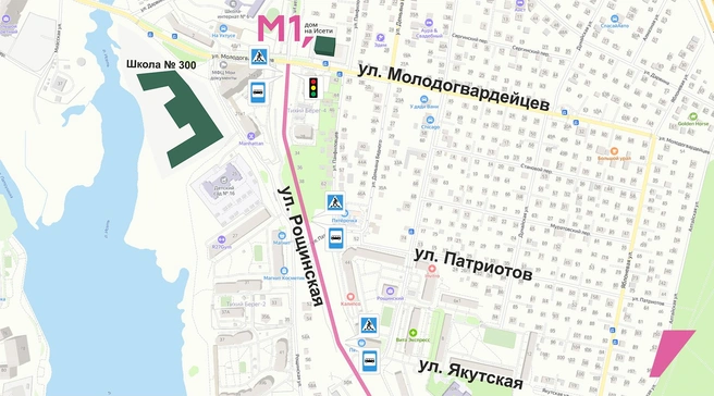 На Рощинской также завершается строительство новой дороги: на ней оборудуют три пешеходных перехода и поставят светофор на выезде с Рощинской на Молодогвардейцев | Источник: «Практика»