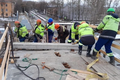 Новая партия материалов для ремонта моста на Текстильщиков прибыла в Вологду