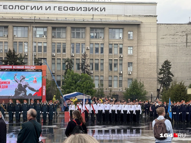 Колонны выстроились перед парадом | Источник: Сергей Петунин / 164.RU