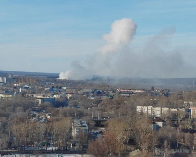 В пригороде Ульяновска произошло возгорание технического магния | Источник: vk.com/chpulsk