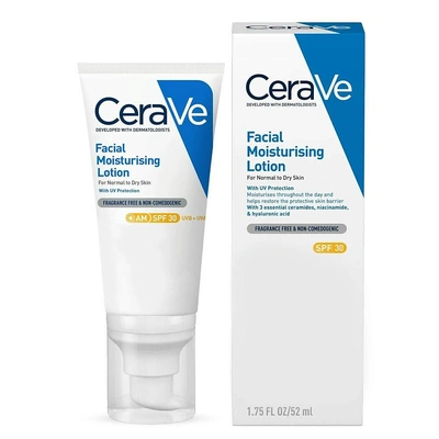 CERAVE Увлажняющий солнцезащитный флюид для лица SPF30