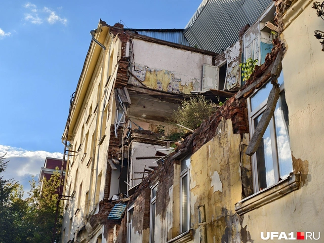 За год в развалинах начали расти трава и кусты | Источник: Булат Салихов / UFA1.RU