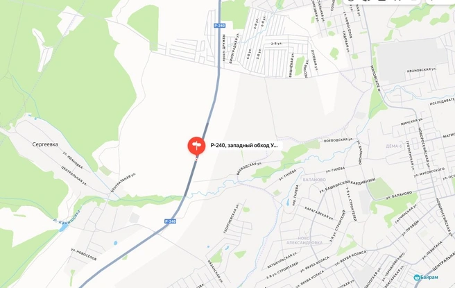 Авария произошла здесь | Источник: Яндекс Карты