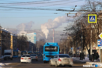 Вредные примеси в воздухе Кемерова и Новокузнецка в январе