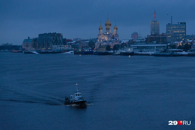 Вид с Северодвинского моста  | Источник: Иван Митюшёв / 29.RU