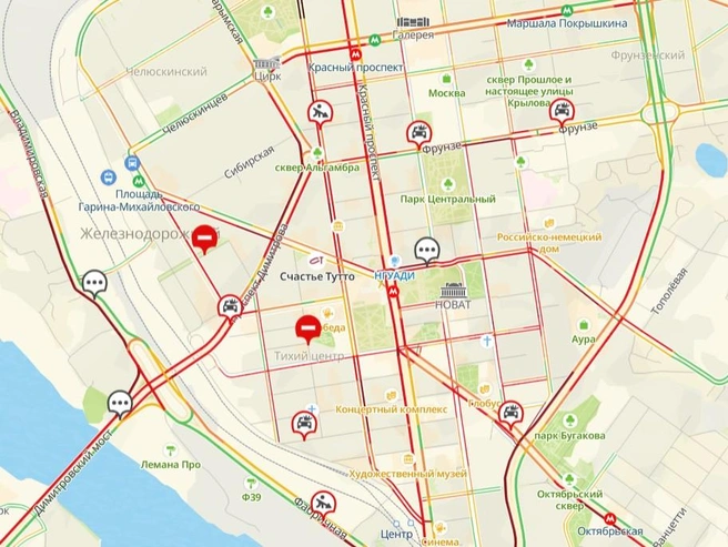 Пробки сковали город | Источник: 2ГИС